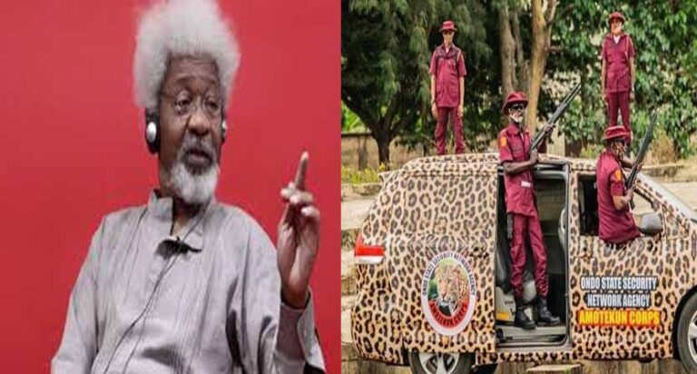 Amotekun must not transform into another SARS – Soyinka