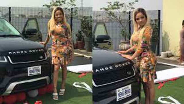 BBNaija Nengi fans gifts her a customized Range Rover for birthday (Video)