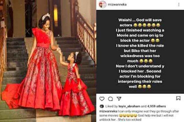 Businesswoman Nkrumah blocks an actress on IG for being wicked in a movie