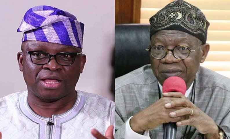 Fayose slams Lai Mohammed for saying, “Nigeria’s security situation better than in 2015”