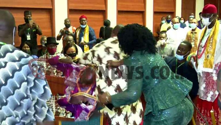 Moment host communities exchange blows at Petroleum Industry Bill public hearing (Video)