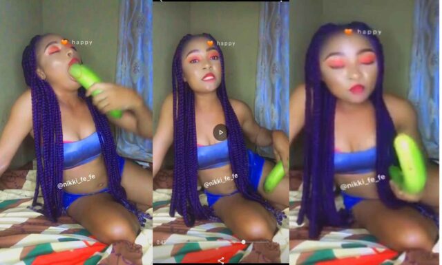 “I pick my p*ssy size, wash and return it” – Nigerian lady reveals what she does to cucumbers her mother sells