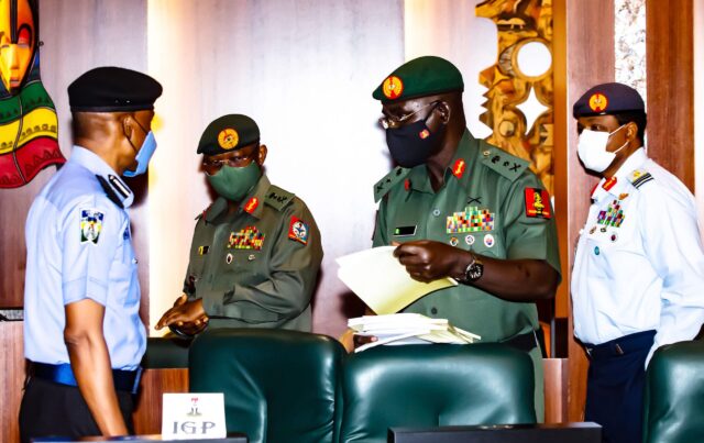 Service Chiefs sacked by Buhari- See newly ones appointed