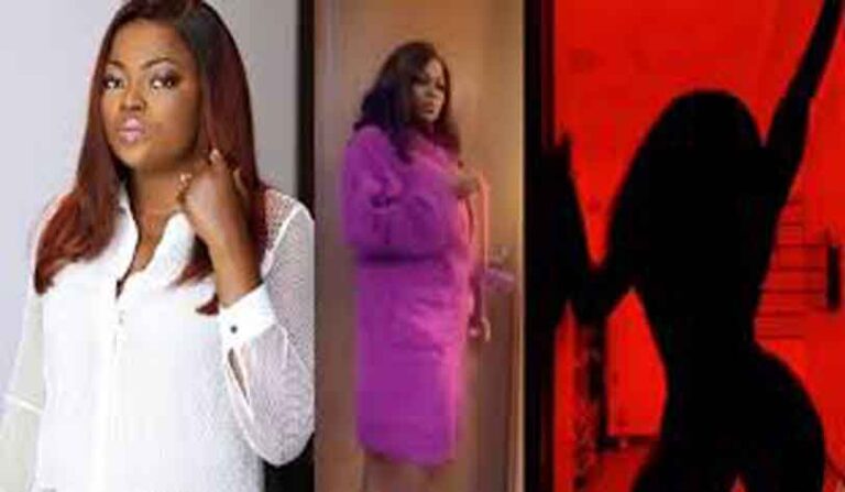 #SilhoutteChallenge: Funke Akindele joins the silhouette challenge (Video)