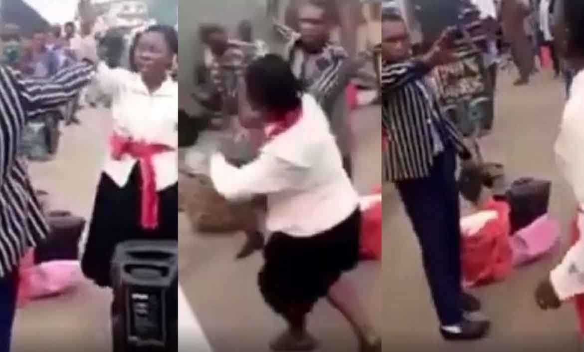 Two preachers fight over preaching spot in Lagos (video)