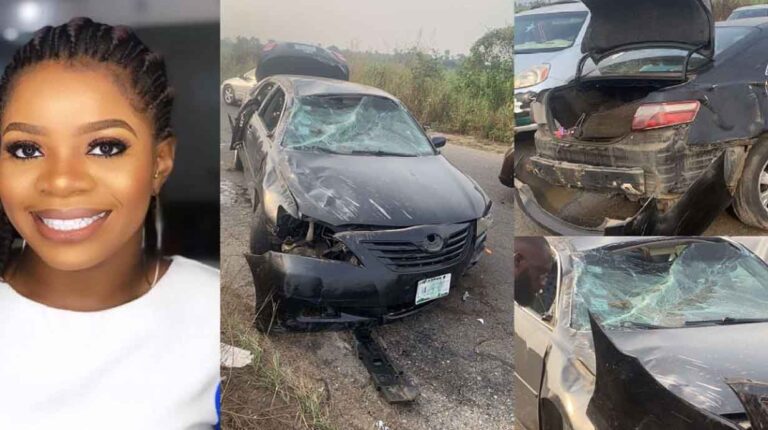 Wizkid’s 1st babymama, Shola Ogudu, survives a serious car accident