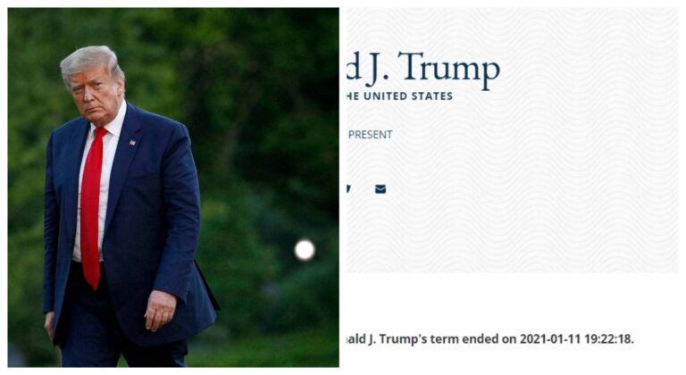 Trump term ends today – U.S. State Department website mistakenly says