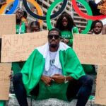 Disqualified Nigerian athletes protest in Tokyo