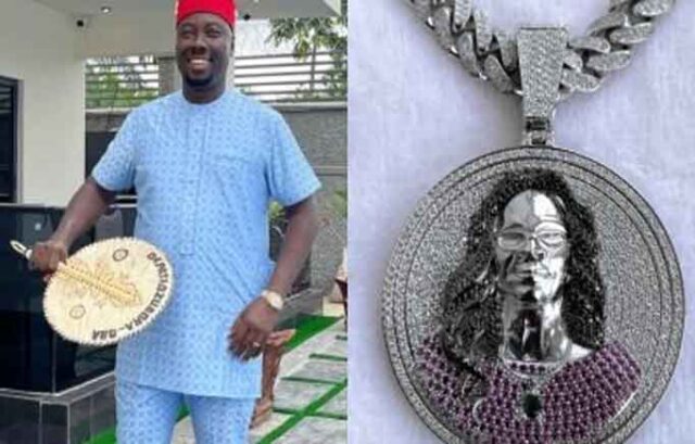 Obi Cubana splashes N50 million on customized diamond pendant in honour of late mother