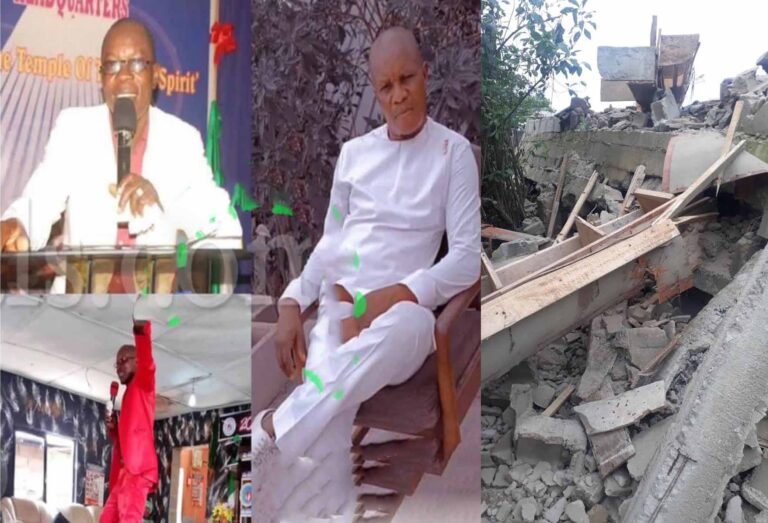 Pastor d*es as his under-construction 2-storey building collapses in Lagos