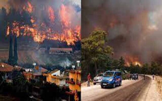 PrayForTurkey: At least four d*ad as forest fires rage continues into the third day