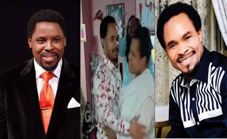 Prophet Odumeje visits TB Joshua’s family [Video]