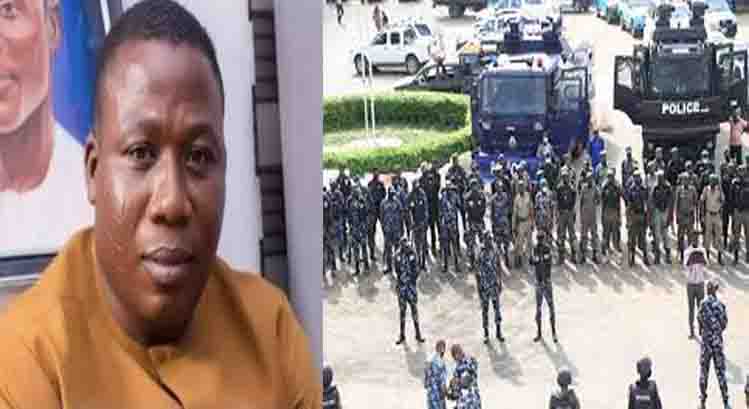 Sunday Igboho: Police begins show of force amid tension over Yoruba Nation Lagos rally