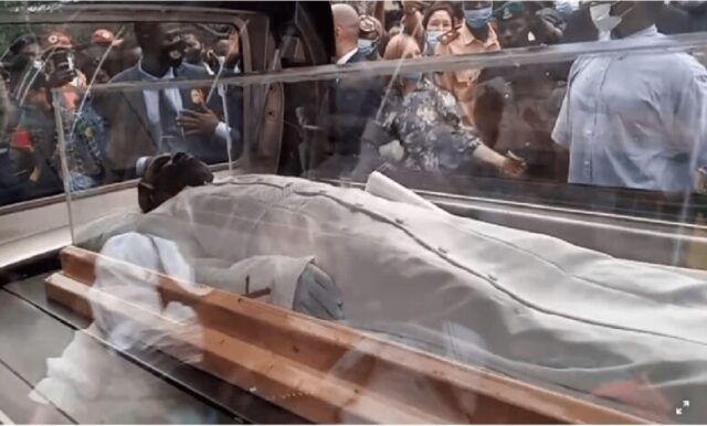 BREAKING: TB Joshua’s corpse arrives SCOAN for lying-in-state [PHOTOS]