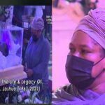 TB Joshua wife at husband's burial (photos and video)