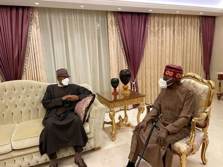 Buhari Visits Tinubu in London As Ex-Lagos Governor Recuperates With Use Of Walking Stick After Second Surgery