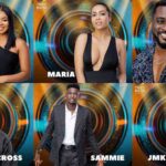 #BBNaija: Pere, Cross, Queen, Sammie, JMK and Maria nominated for eviction