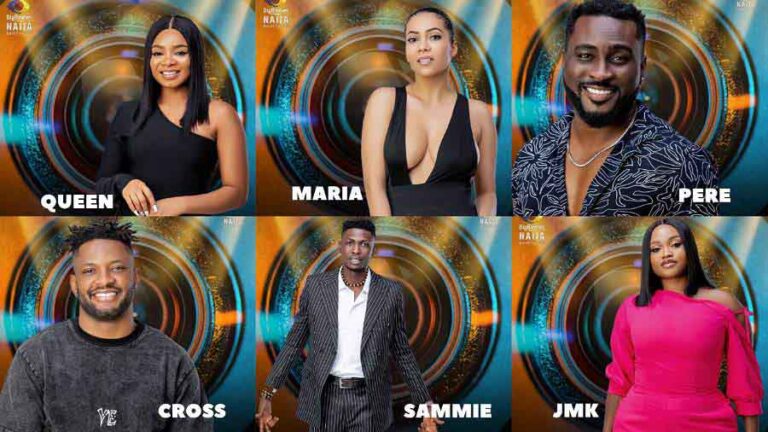 #BBNaija: Pere, Cross, Queen, Sammie, JMK and Maria nominated for eviction