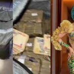 Bobrisky declares himself the biggest girl in Nigeria as he shows off sack of Naira notes