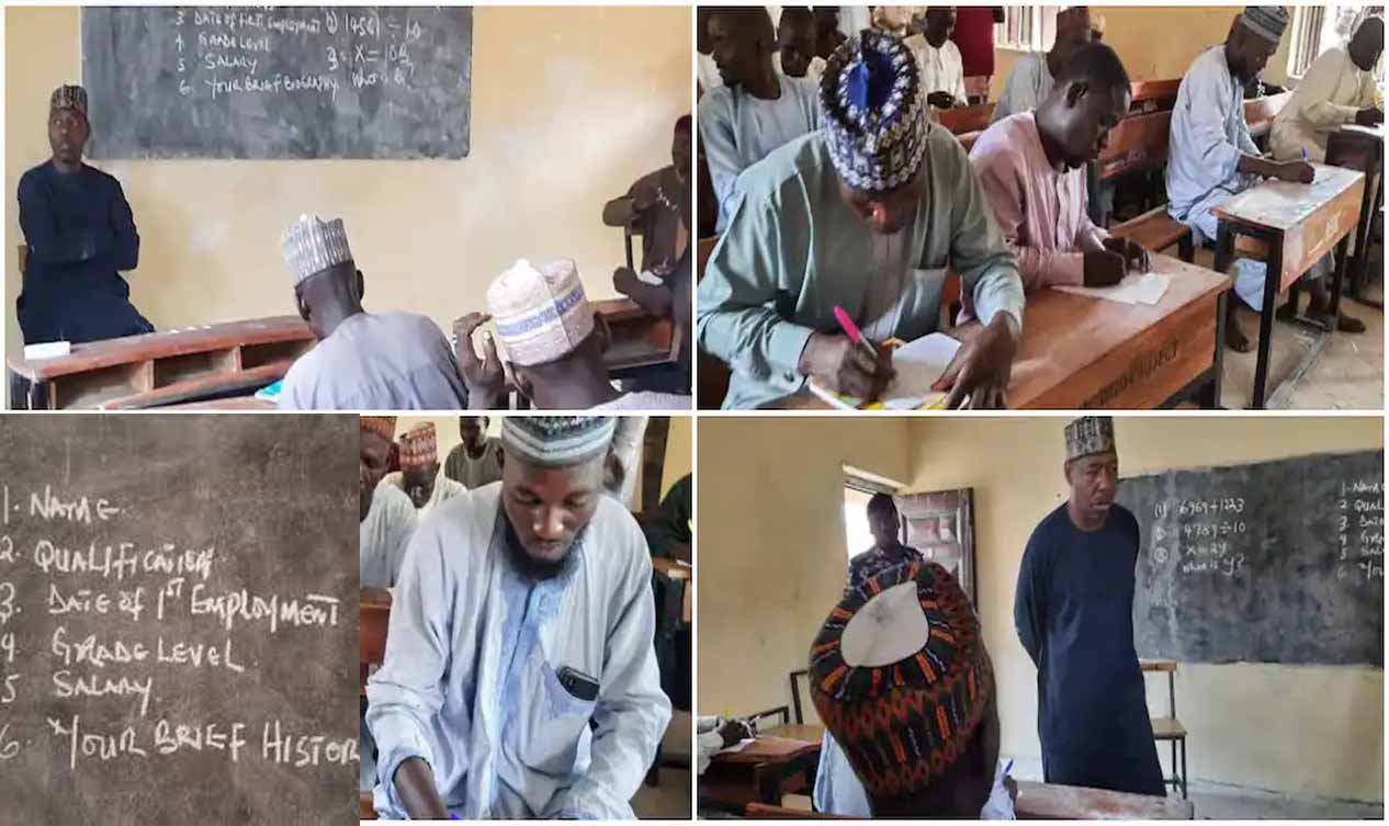 Gov Babagana Zulum holds surprise impromptu test for teachers