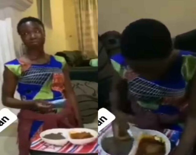 Househelp accused of poisoning her boss' food by pouring bleach in it (Video)