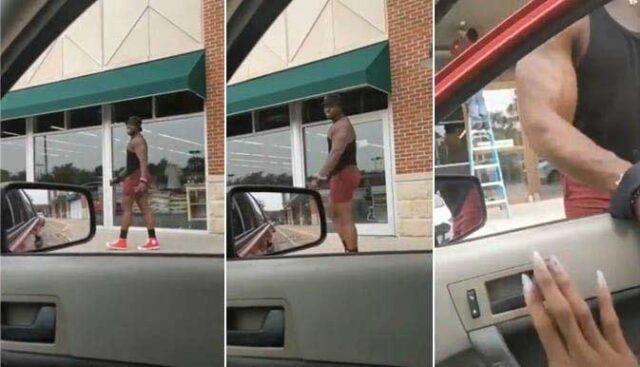 How bold lady in her car asked for phone number of man walking on street