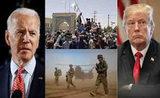 Joe Biden blames Trump for Afghanistan’s govt collapse to Taliban