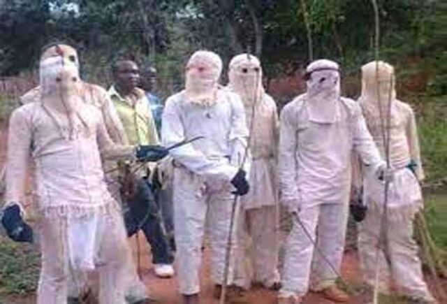 Masquerades surface in Nsukka, Enugu state, to enforce sit-at-home order.