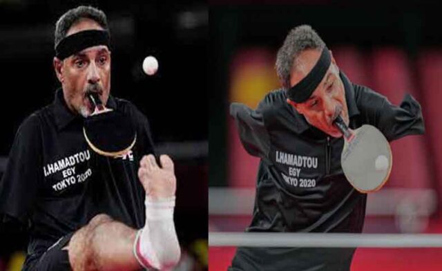 Tokyo Paralympics: Meet Egypt’s Ibrahim Hamadtou who lost both arms aged 10 but plays table tennis with bat in mouth and serves with his leg