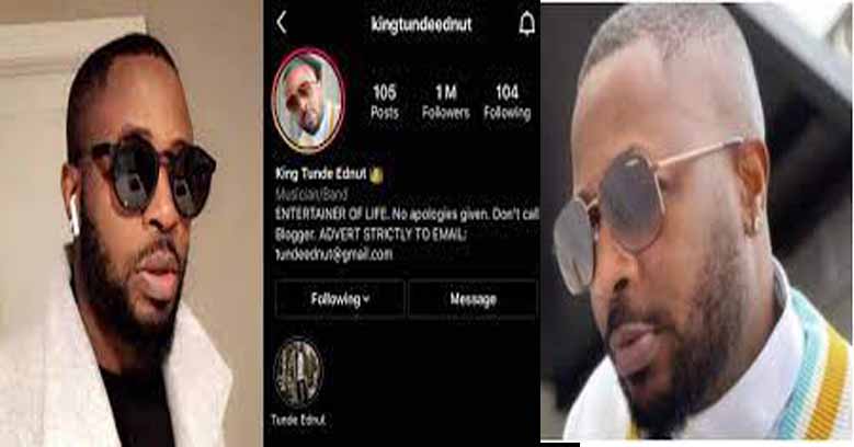 Instagram verification: Instagram will soon crash it – Reactions as Tunde Ednut brags