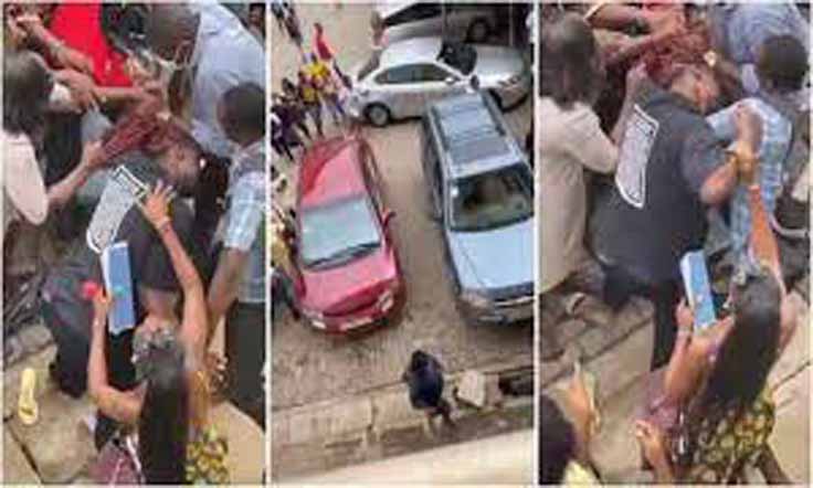 Two female students of Accra Technical University allegedly fight over a man