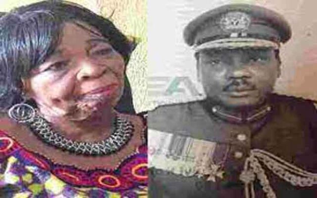 Wife of late Nigerian Military Head of State, Major General J.T.U. Aguiyi-Ironsi, Victoria, is dead.