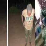 Female Army officer caught on camera bathing Corps member with unknown substance in Calabar for allegedly arguing with her