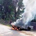 Unknown gunmen k*ll 3 policemen, incinerate their vehicle in Anambra