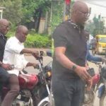 Governor Fayose rides on okada