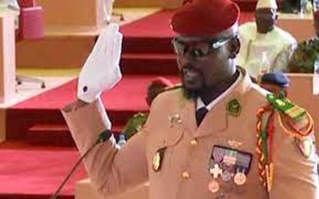 Guinea Coup leader sworn in as interim President