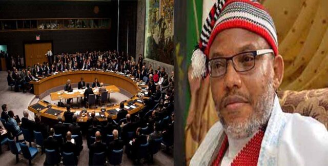 We are alarmed by the allegedly torture and ill treatment Kanu has been subjected to during his detention by DSS in Nigeria - UN raise concern over IPOB Leader's arrest 