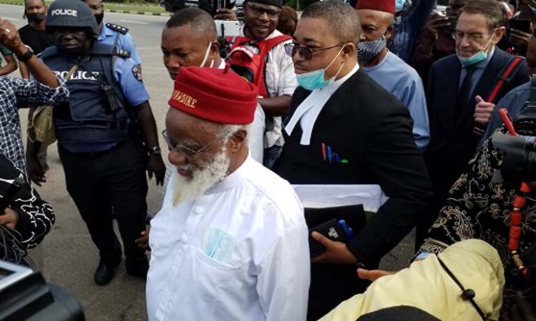 Nnamdi Kanu’s trial: Ezeife, British Envoy arrives Abuja court