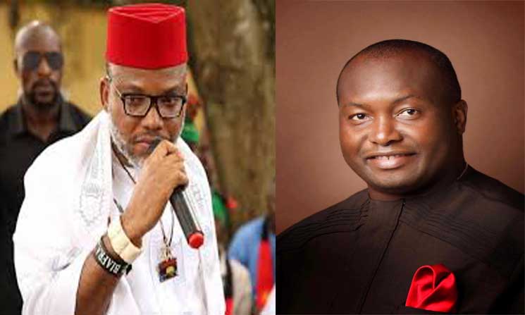 Senator Uba seeks court order to visit Nnamdi Kanu in DSS custody