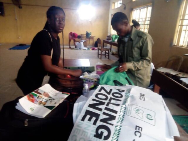 Anambra Election: Photos from  Anambra South Rack Center