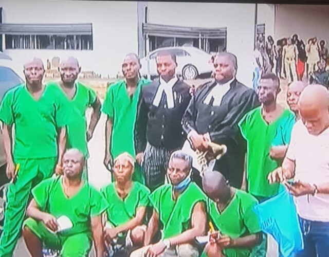 Anambra court acquits 19 men held in prison custody for 15 years over claims they were MASSOB members.