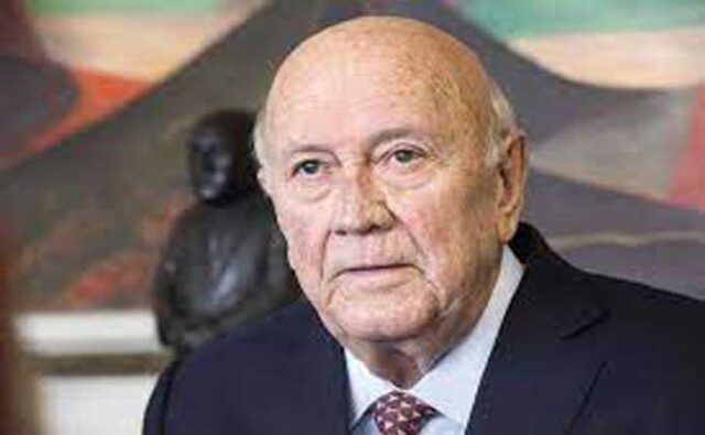 Former South African President FW de Klerk dies at 85.