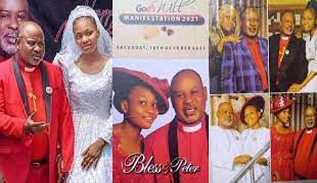 Pastor Udofia, 63, called out for allegedly taking an 18-year-old chorister as second wife (photos)