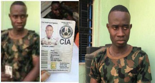 Fake Soldier with CIA card arrested in Edo 