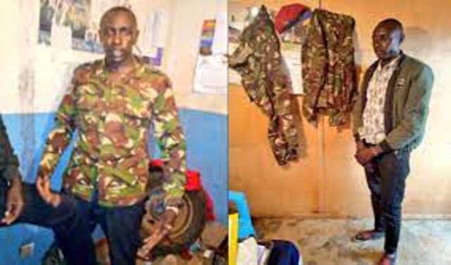 Man Arrested after pretending to be a soldier and Storming police station to beat up a female officer