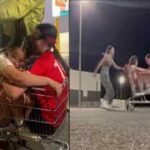 Two teens get stuck in trolley while filming TikTok stunt