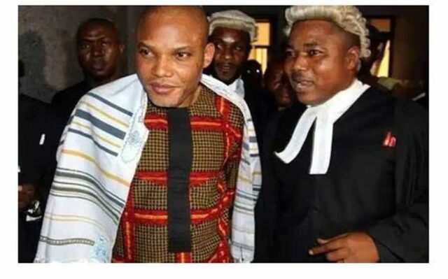 DSS has refused to obey court orders granting Nnamdi kanu Change of Clothing and others - Lawyer