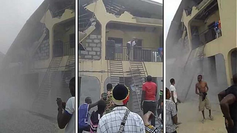  10 reportedly dead, others trapped as building housing Salvation ministry collapses