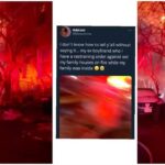 Nigerian lady narrates how her ex-boyfriend who she has a restraining order against burnt down her family house