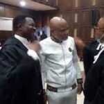 Uproar in court as Kanu refuses to submit to trial, calls Nigerian Govt lawyer ‘terrorist’